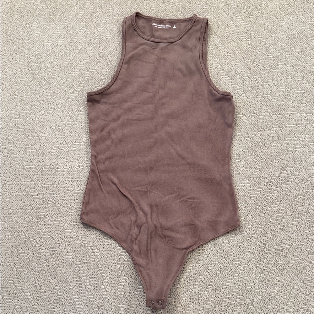 Abercrombie & Fitch Brown Sleeveless Bodysuit